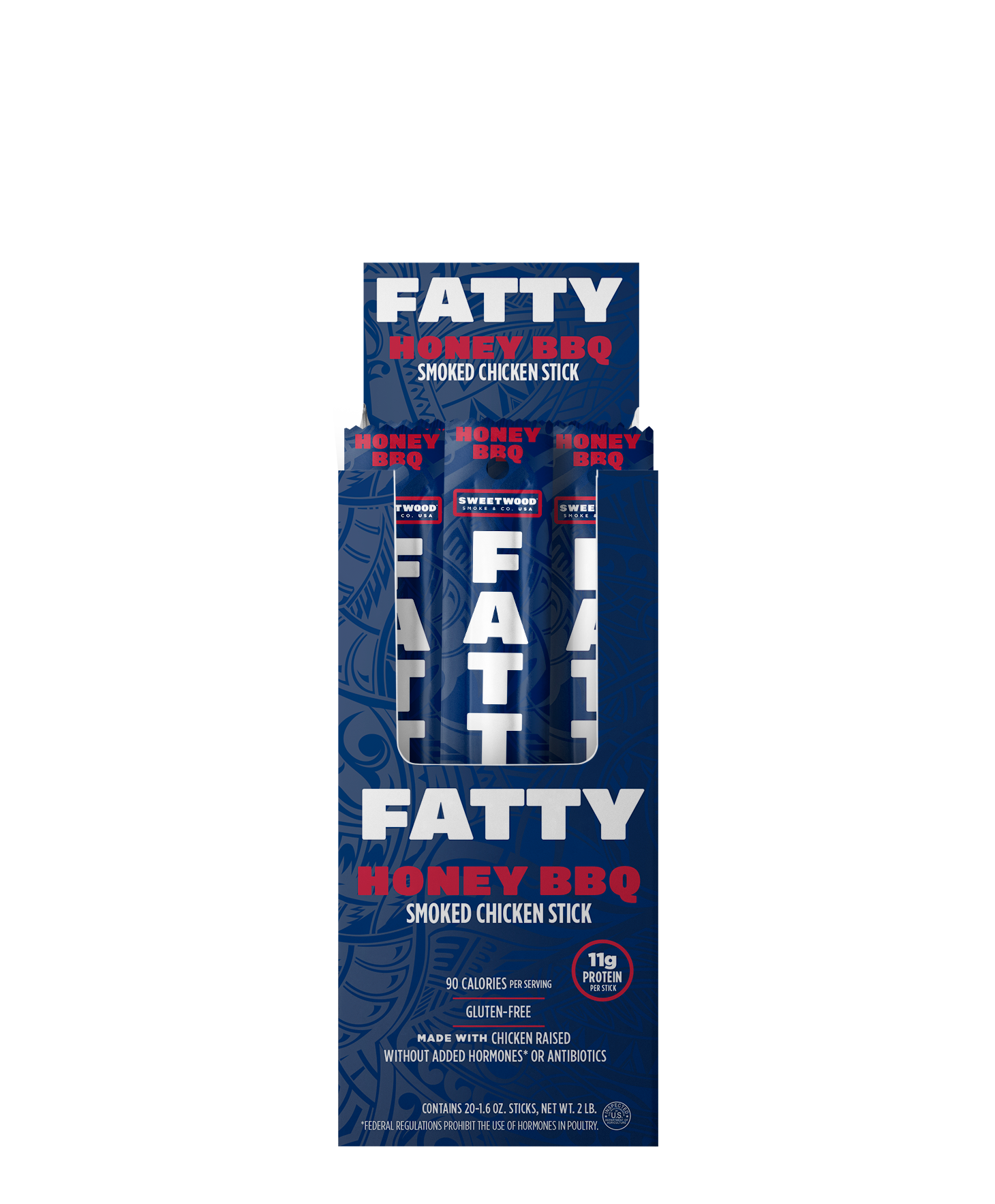 FATTY 1.6 OZ  HONEY BBQ CHICKEN