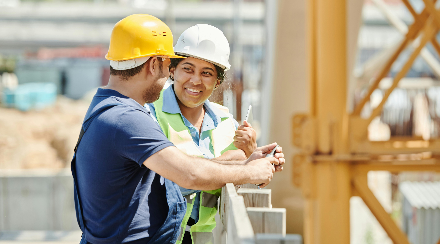 Two construction workers 